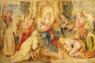 The Virgin and Child Venerated by Eight Saints